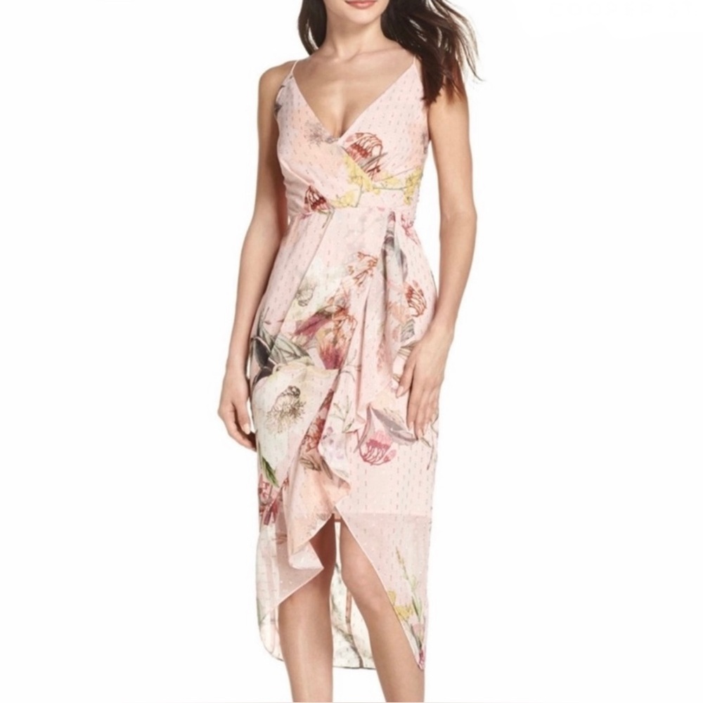 NEW COOPER ST. PINK FLORAL PRINT MINI DRESS